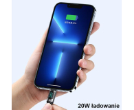USAMS Kabel pleciony USB-C/Lightning LED 1,2m 20W PD Fast Charge - 1568999 - zdjęcie 5